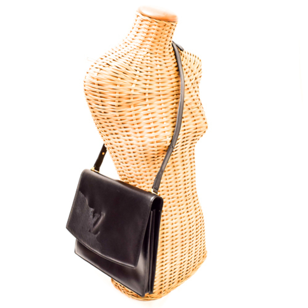 Louis Vuitton Opera Rhine Delph Shoulder Bag Leather Black Noir